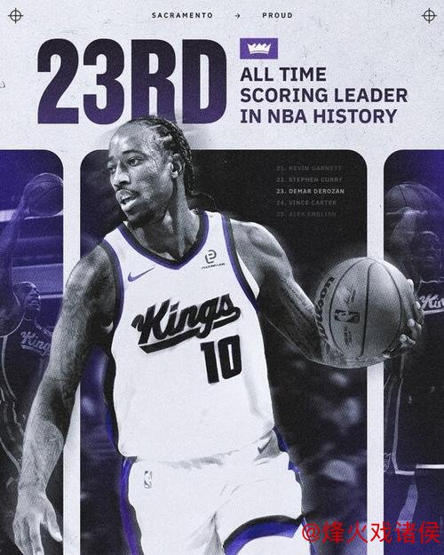 德罗赞历史得分升至第22位,距库里仅差180分 德罗赞历史得分升至第22位,距库里仅差180分